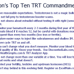 Nelsons Top Ten TRT Commandments